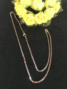 Fine Link Rose gold 80cm