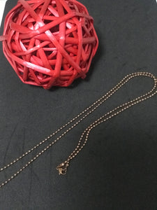 Rose gold Ball Chain 80cm