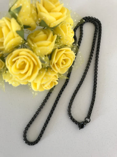Black Chain Necklace 56cm